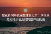 樱花影院午夜完整体验记录：从找资源到持续使用的完整体验链路