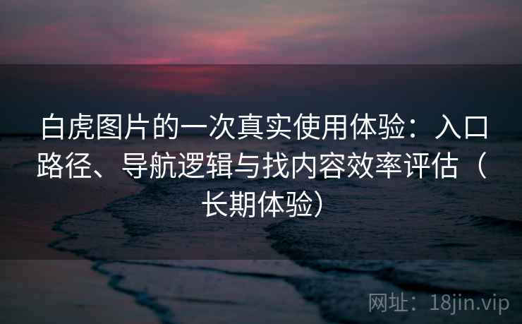 白虎图片的一次真实使用体验：入口路径、导航逻辑与找内容效率评估（长期体验）