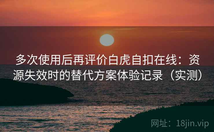 多次使用后再评价白虎自扣在线：资源失效时的替代方案体验记录（实测）