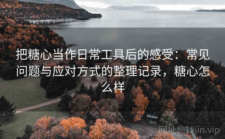把糖心当作日常工具后的感受：常见问题与应对方式的整理记录，糖心怎么样