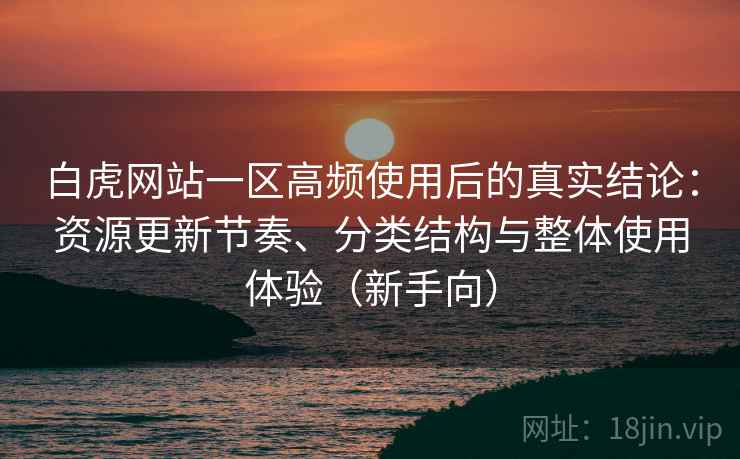 白虎网站一区高频使用后的真实结论：资源更新节奏、分类结构与整体使用体验（新手向）
